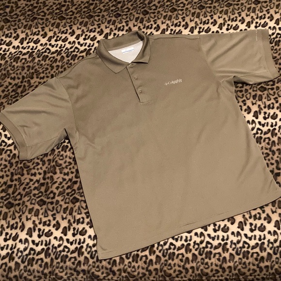 COLUMBIA PFG Shirt Men’s Size L Columbia Perfect Cast Polo Shirt Omni Shade - Picture 1 of 13